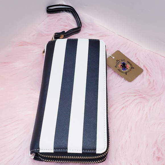 Double zipper Clutch Wallet with handle - Picture 6 of 6